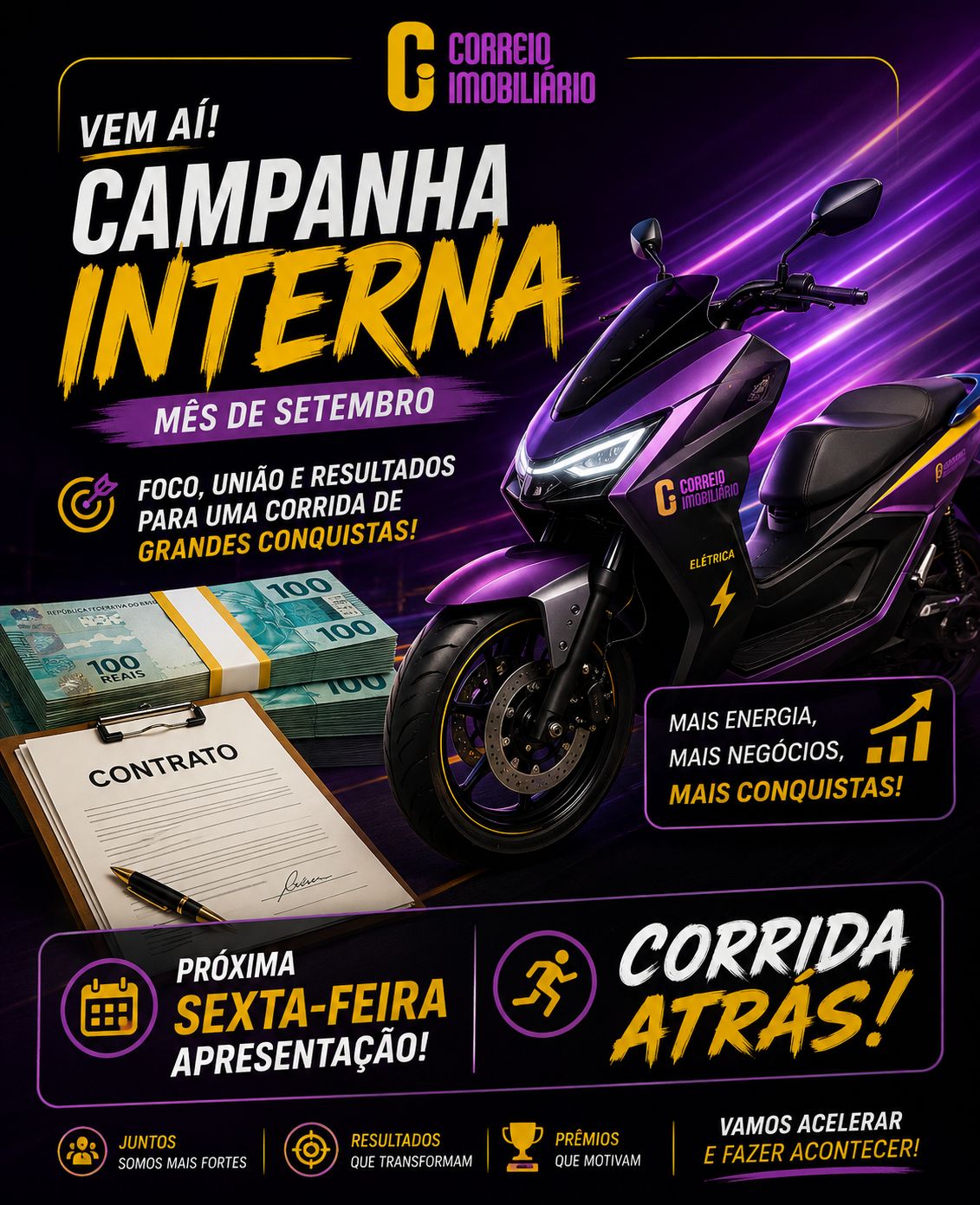 Arte da campanha interna de setembro